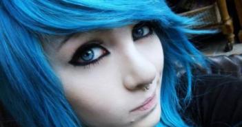 Синие волосы как способ подчеркнуть индивидуальность Покраситься в синий цвет
